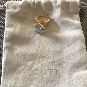 Kendra Scott grey stone ring